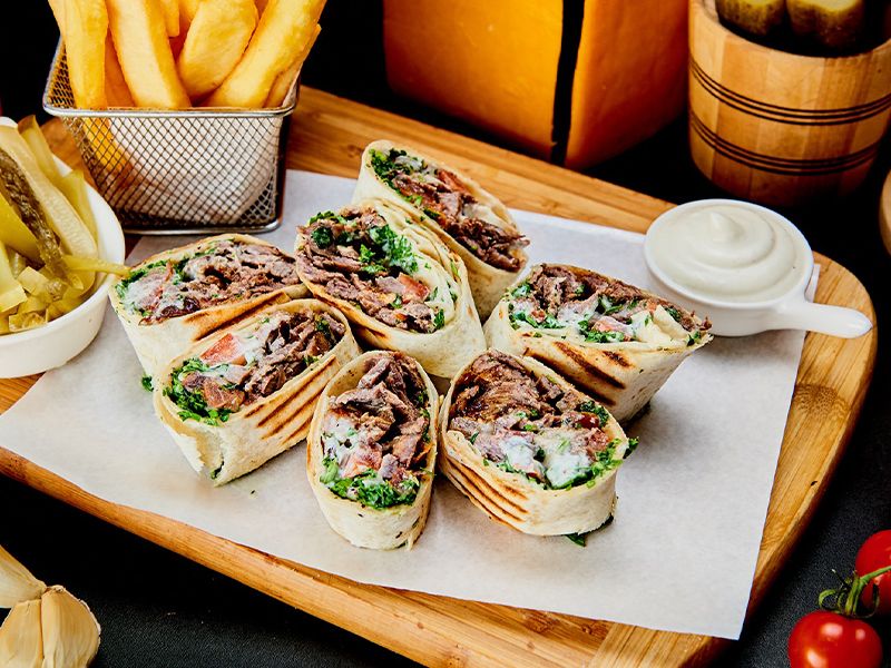 Arabian Meat Shawerma Sandwich