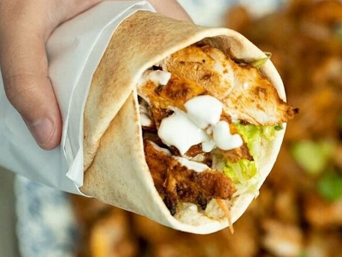 Chicken shawarma sandwich