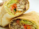 Chicken shawarma with mozzarella cheese sandwich