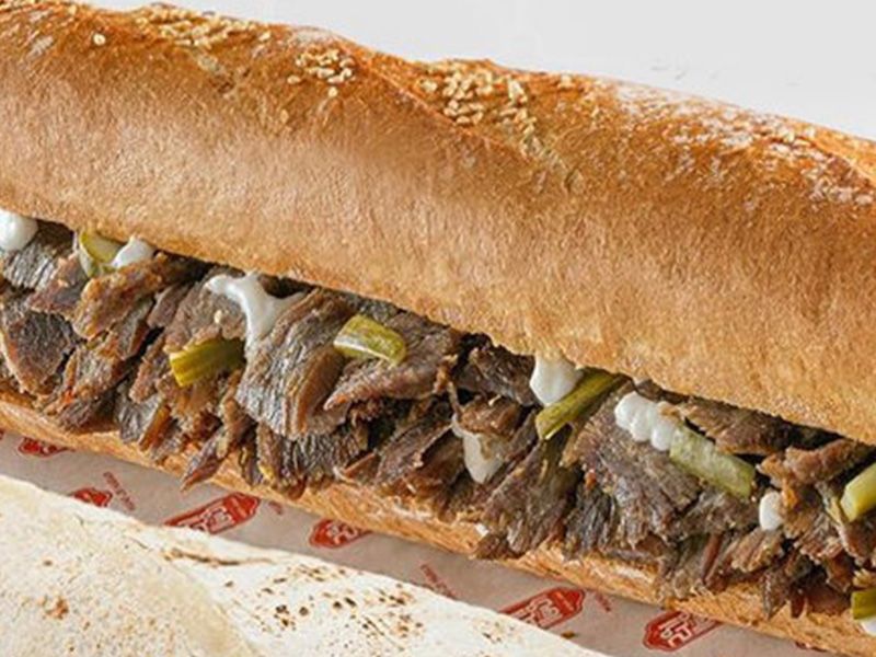 Meat shawerma medium sandwich