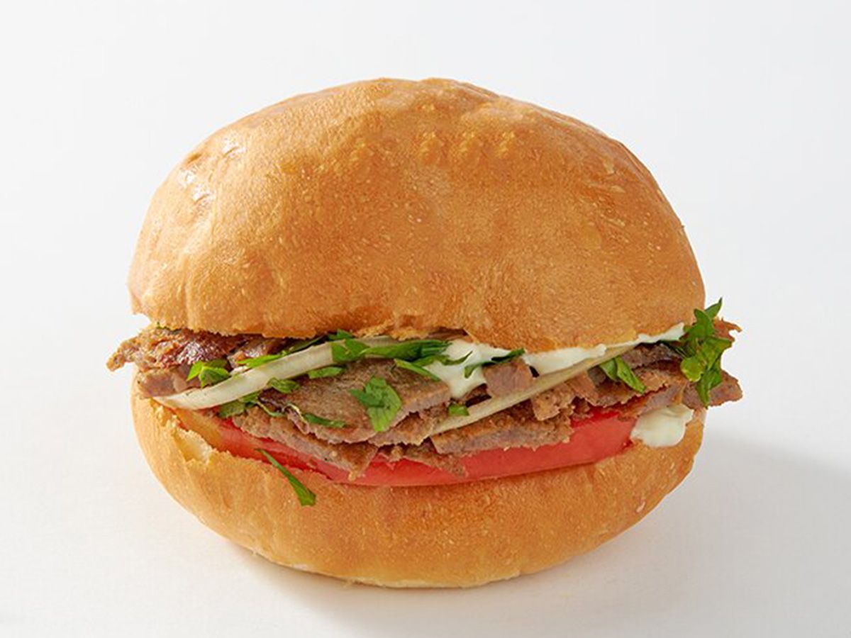 Bun Meat Shawerma Sandwich