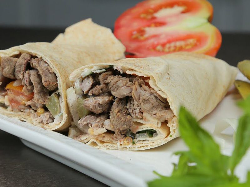 Syrian Chicken Shawerma Sandwich