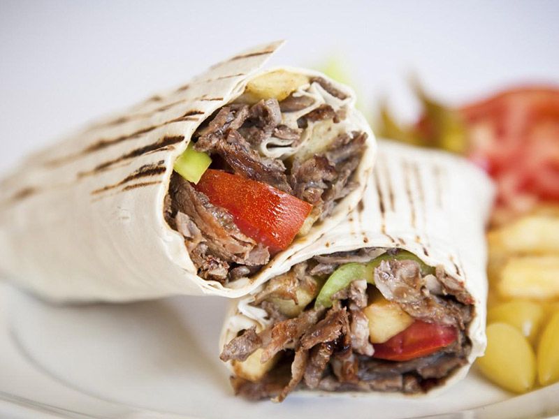 Syrian Meat Shawarma Sandwich