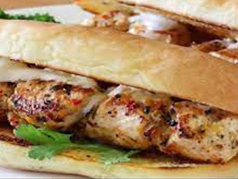 Charcoal Grilled Shish Tawook Sandwich