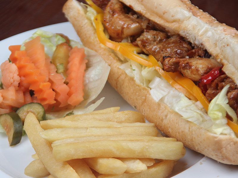 Charcoal Grilled Shish Sandwich