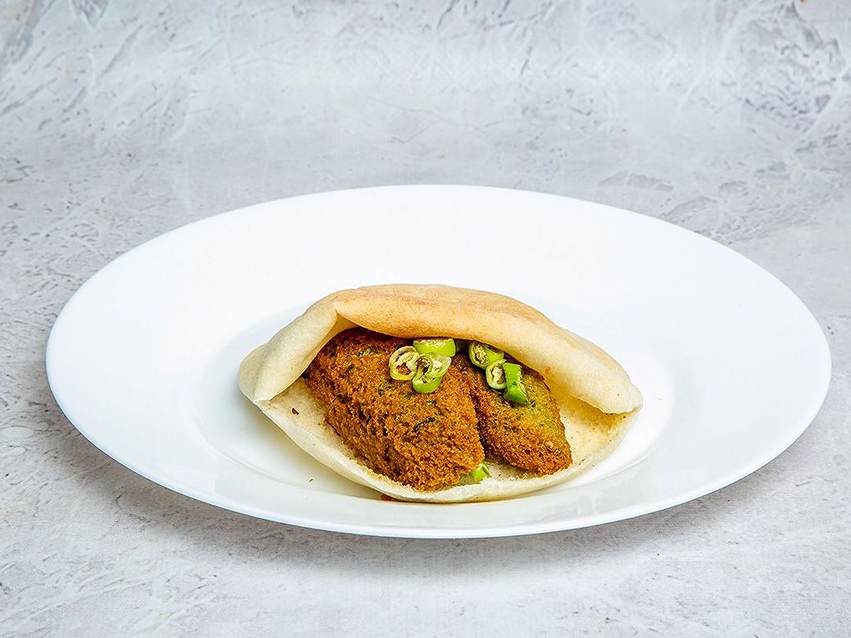 Taamia With Pastrami Sandwich