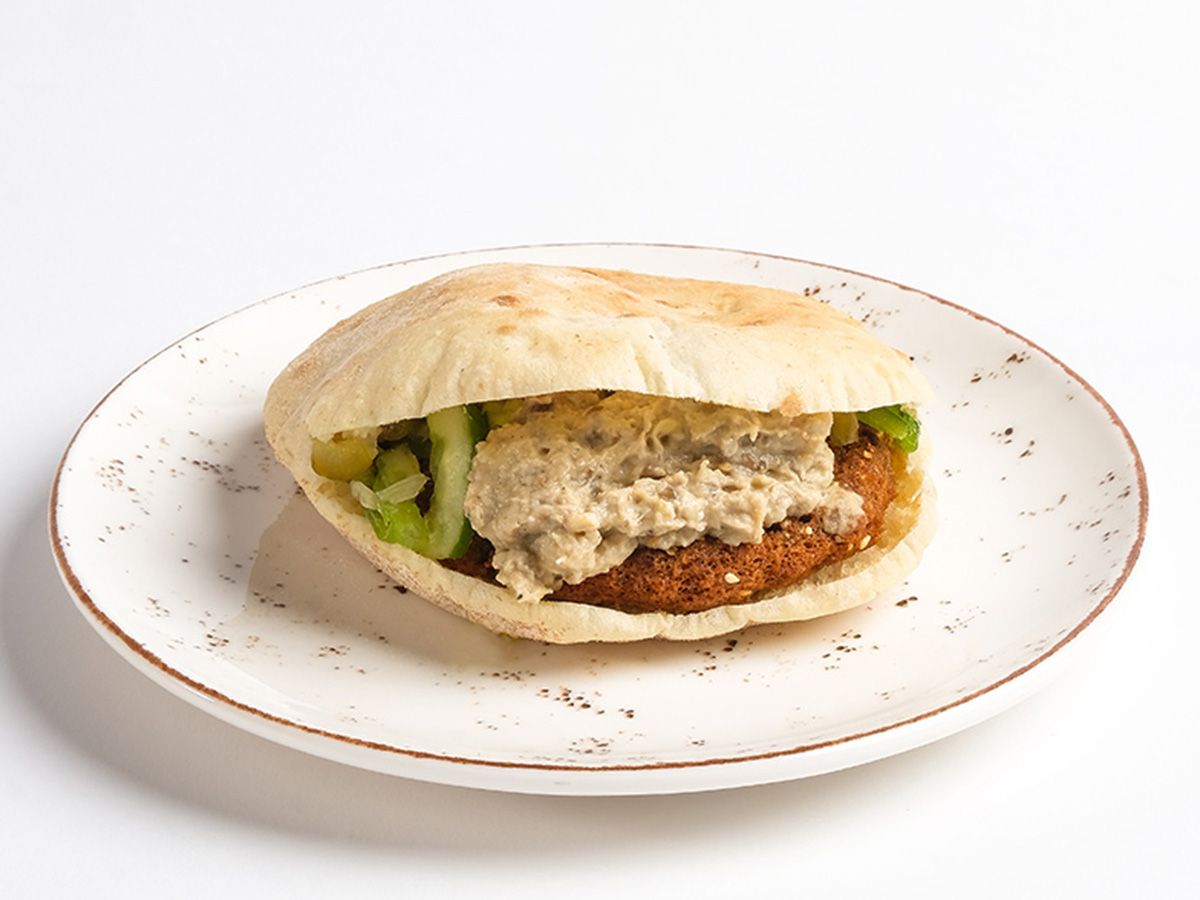 Taamia On Baba Ghannoug Sandwich