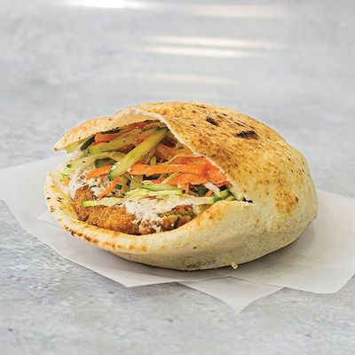 Taameya sandwich with pastrami