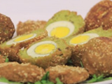 Stuffed Taamia With Fried Eggs Sandwich