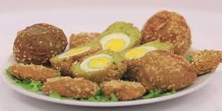 Taamia With Fried Eggs Sandwich