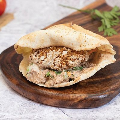 Baba Ghannoug Taamia Sandwich