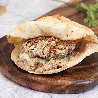 Baba Ghannoug Taamia Sandwich