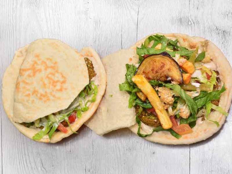 Taamia With French Fries Shami Sandwich