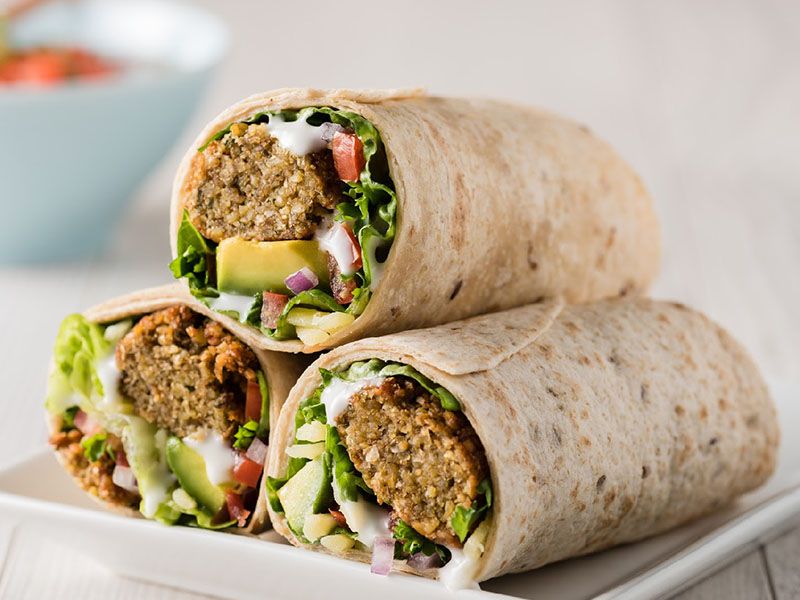 Alexandrian falafel with onions