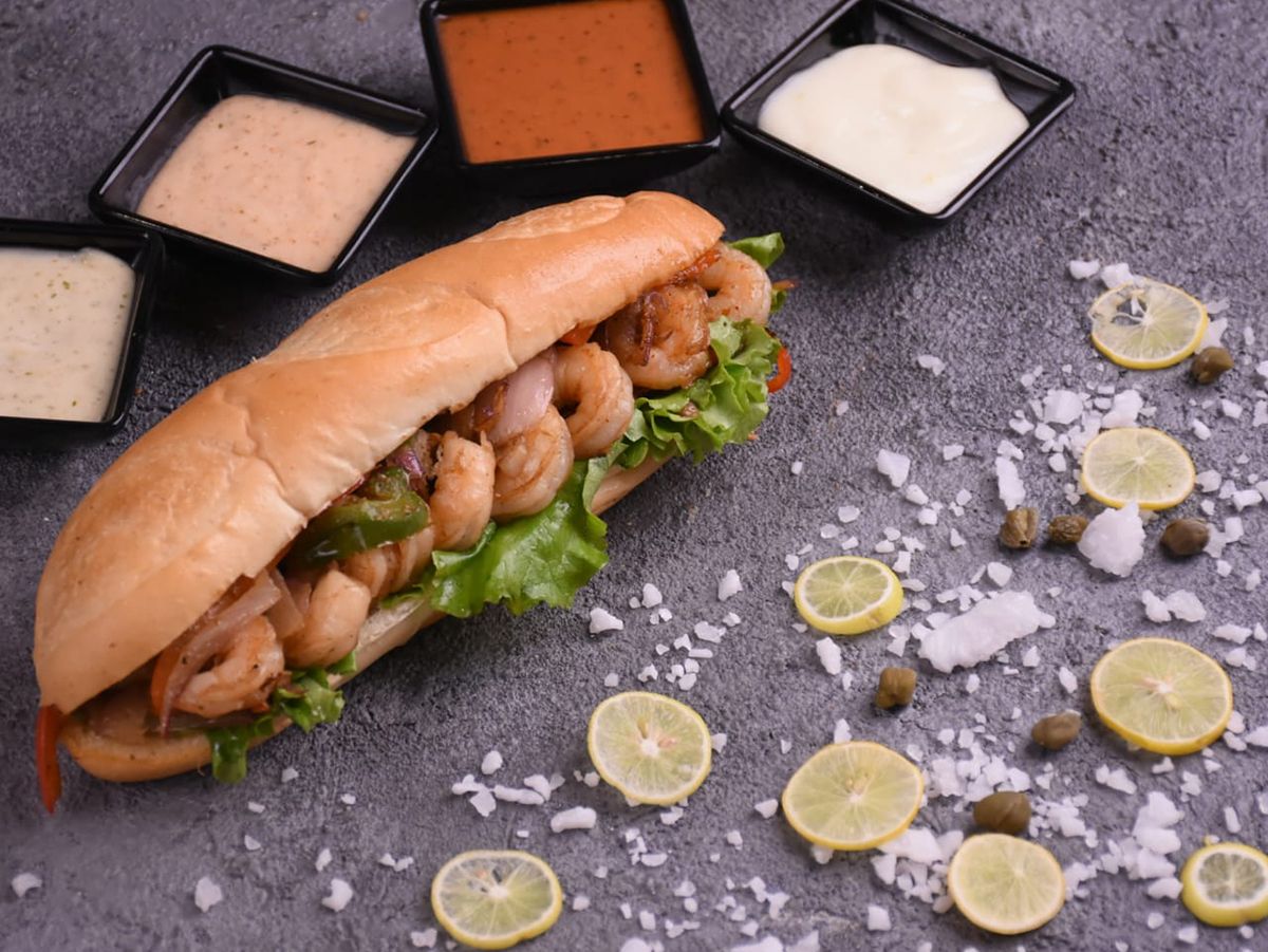 Shrimp Fajita Sandwich French Bread