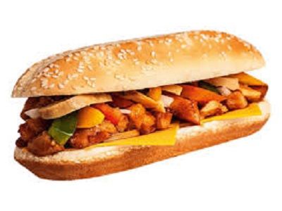 Chicken Fajita With Cheese Sandwich