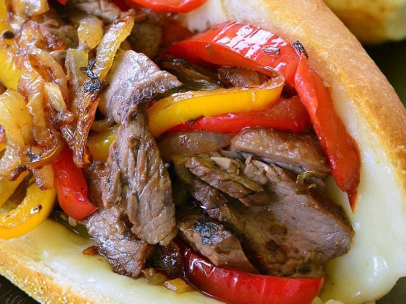 Beef Fajita Sandwich