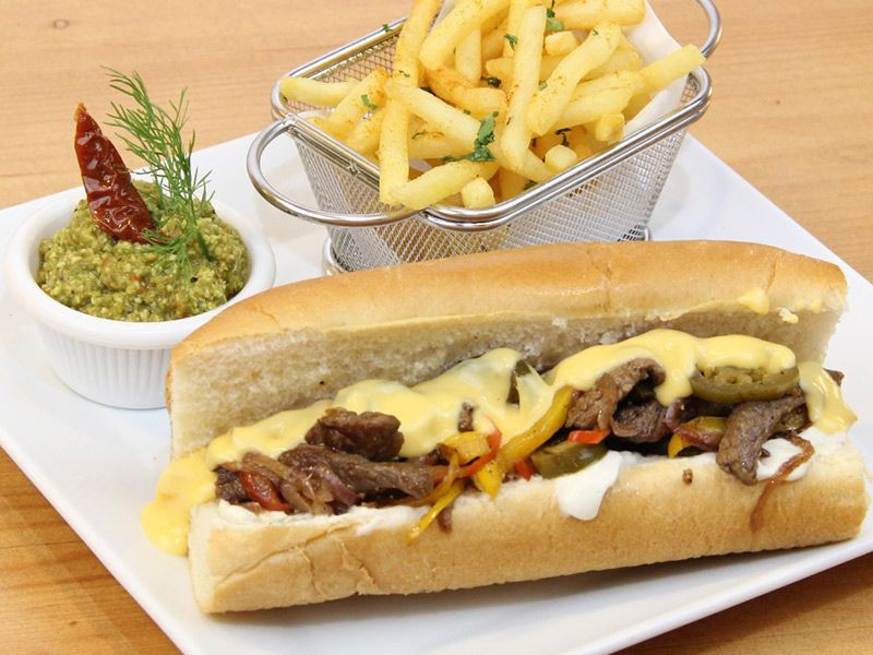 Meat Fajita Sandwich