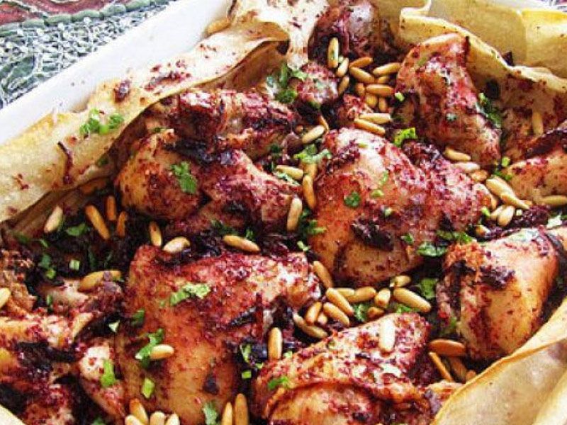 Chicken Musakhan Sandwich