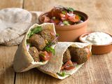Falafel With Baba Ghannoug Sandwich
