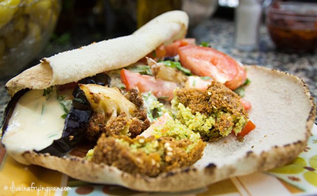 Falafel With Eggplant