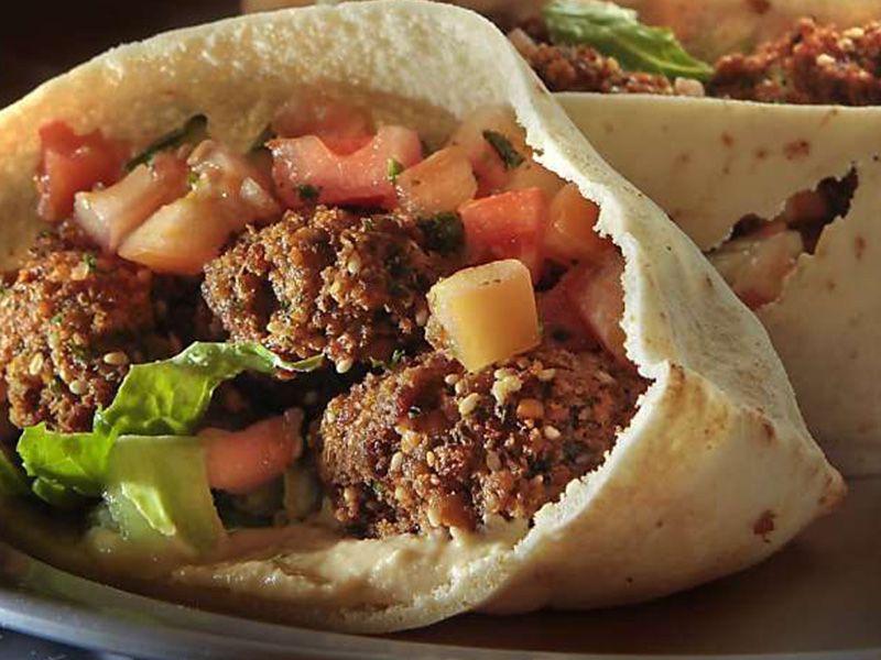 Falafel Pastrami Sandwich