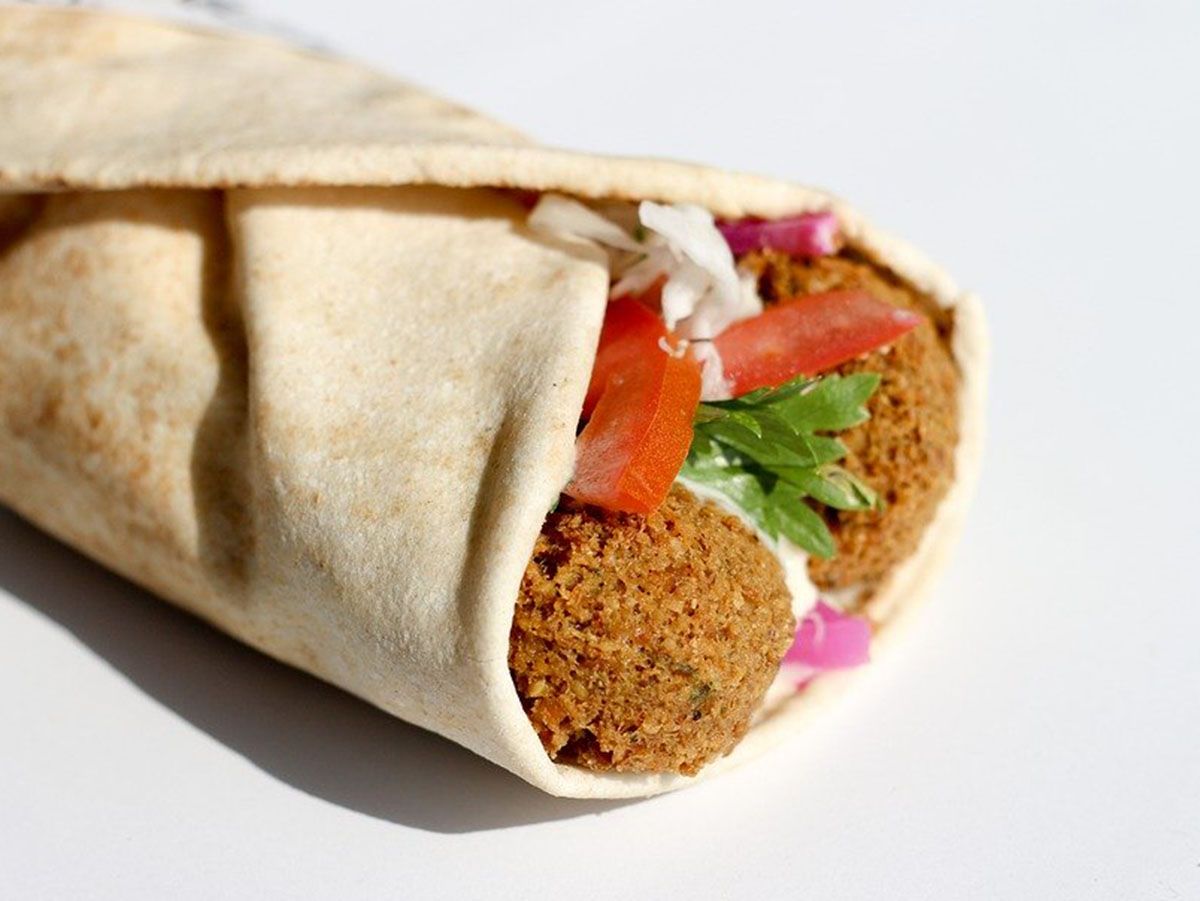 Syrian falafel sandwich