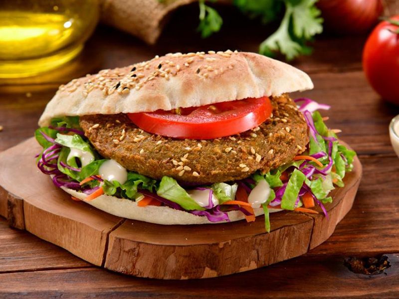Alexandrian Stuffed Falafel Sandwich