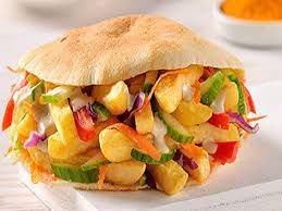 French Fries With Mayonnaise Sandwich