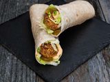 Falafel Sandwich With Eggs