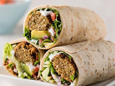 Falafel With Chickpeas Sandwich