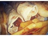 Falafel And French Fries Sandwich