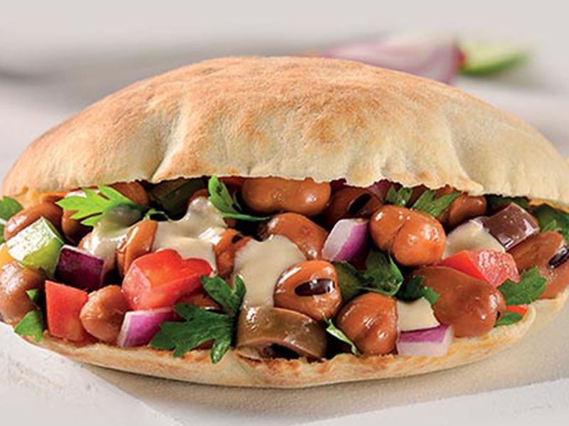 Foul With Oriental Sausage Sandwich