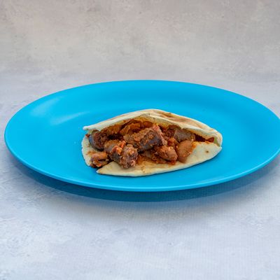 Foul With Balady Sausage Sandwich