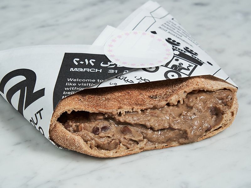 Foul With Flaxseed Oil Sandwich