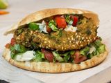 Stuffed Taamia Foul Sandwich