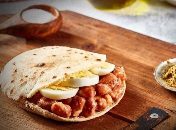 Foul With Eggs Sandwich