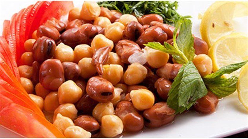 Foul With Chickpeas Sandwich