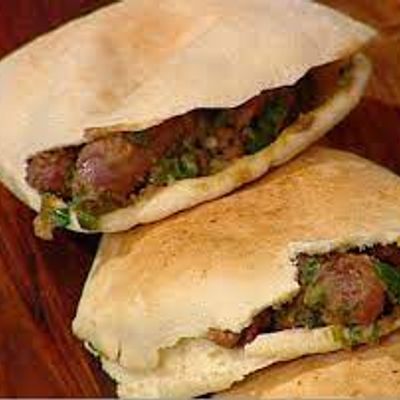 Foul With Oriental Sausage Sandwich