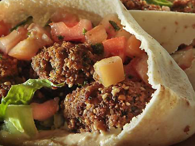 Mix Foul And Falafel Sandwich