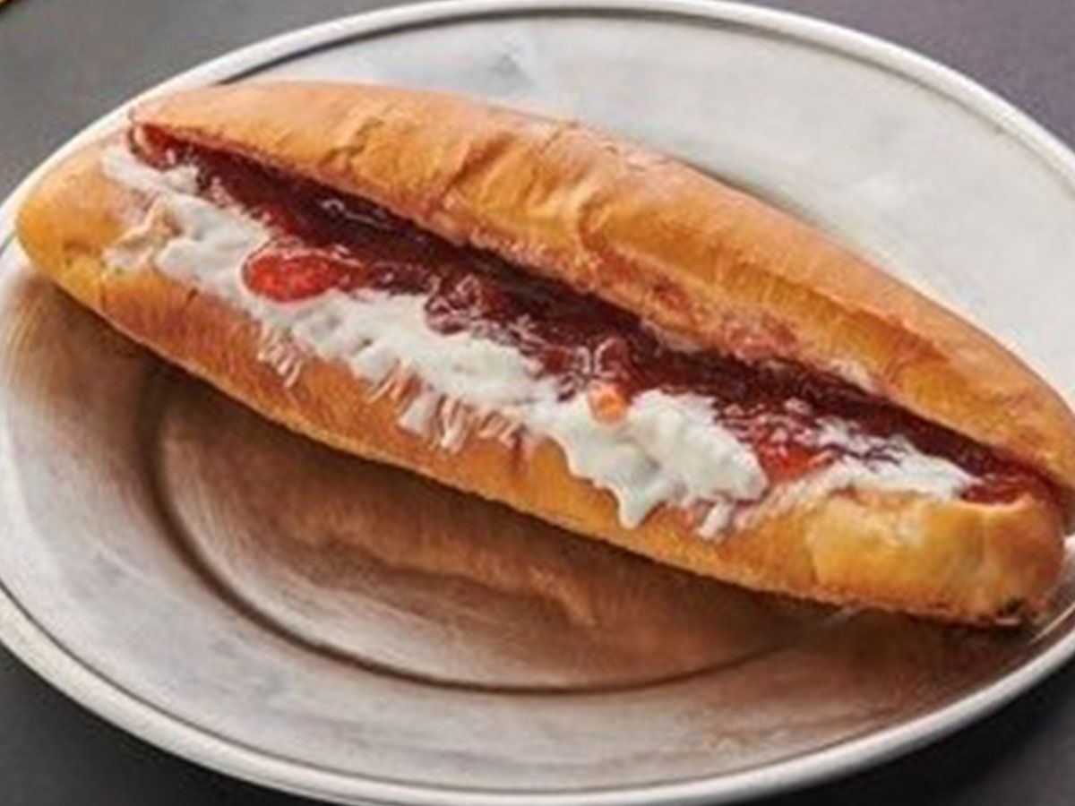 Cream with jam Sandwich
