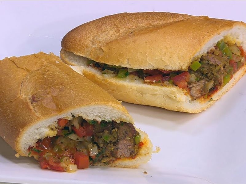 Veal Cubes Sandwich