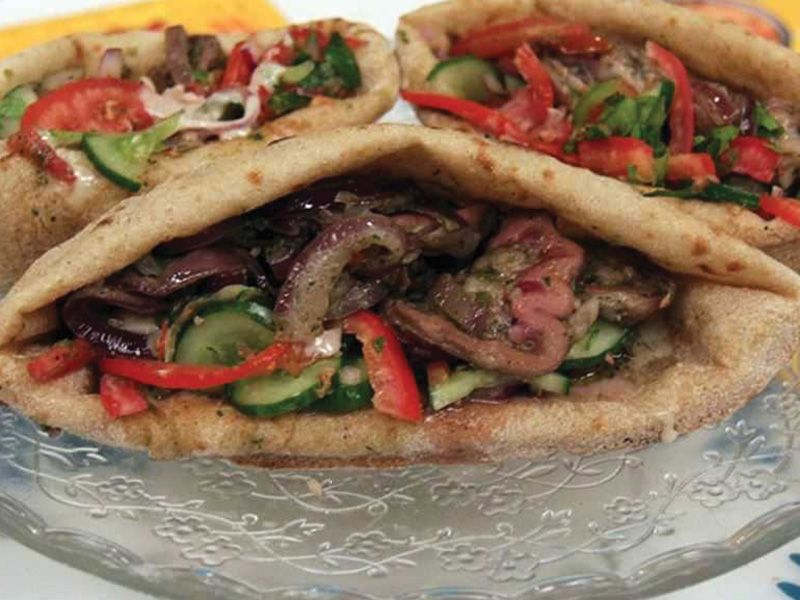 Grilled Liver Sandwich