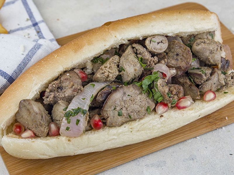 Alexandrian Liver Sandwich