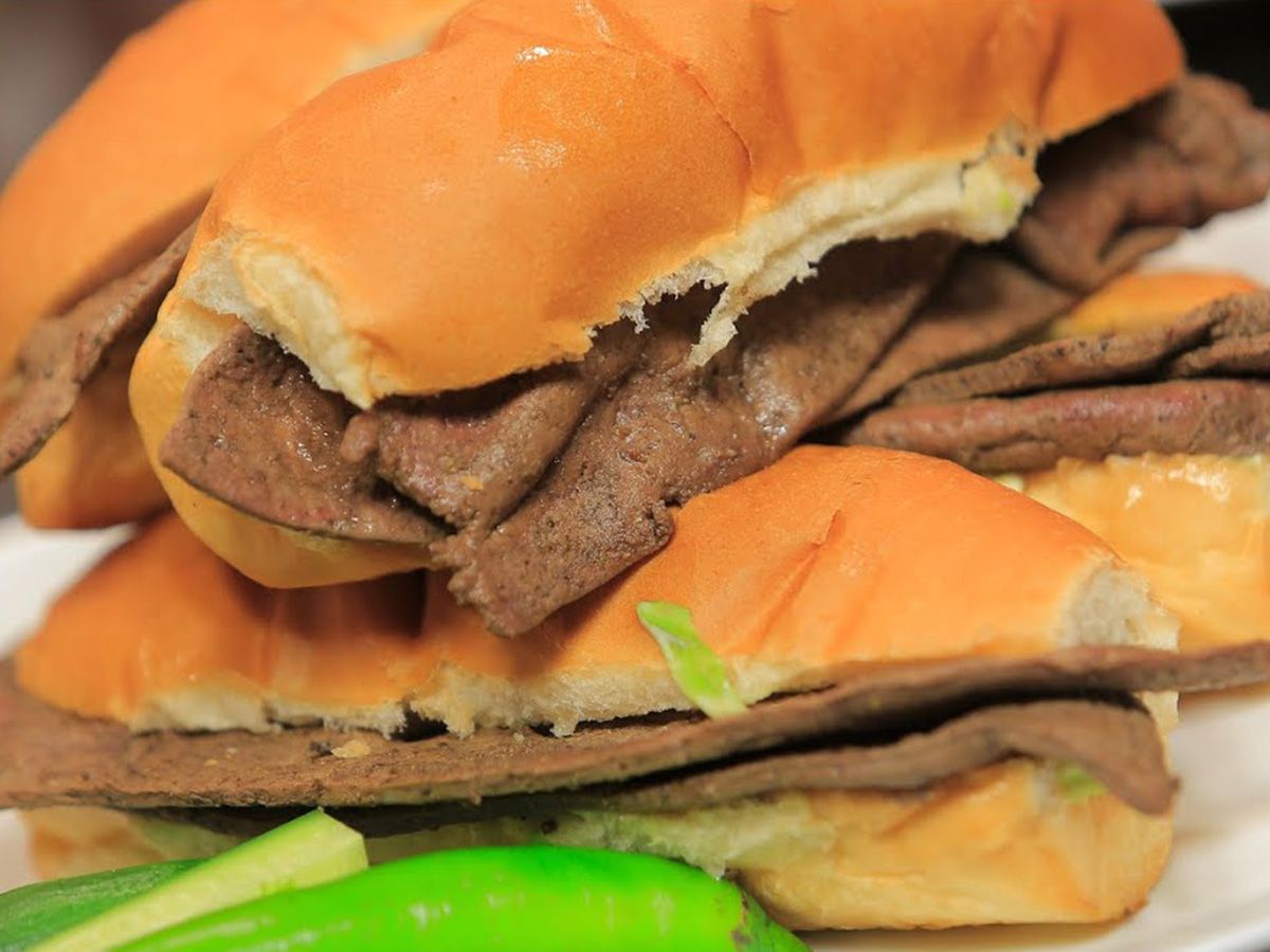 Grill liver sandwich