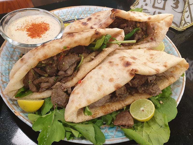 Grilled liver Sandwich