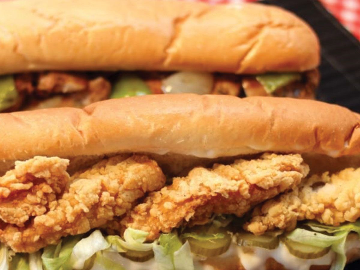 Crispy chicken with cheese Sandwich