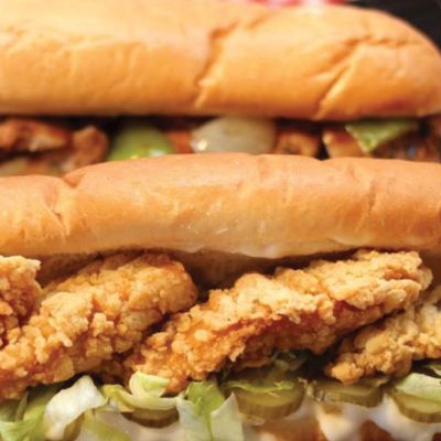 Crispy chicken with cheese Sandwich