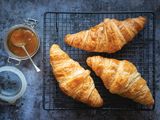 Croissant Sandwich With Eggs And Cheese