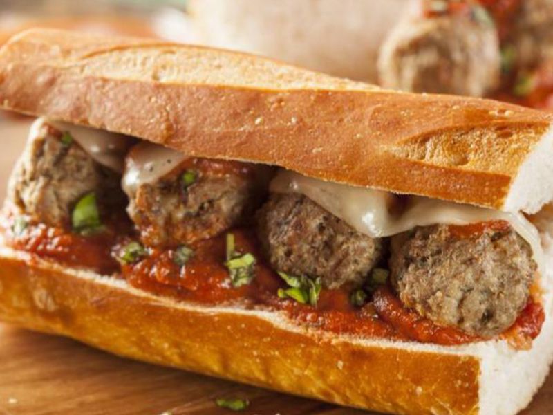 Kofta With Cheese Sandwich